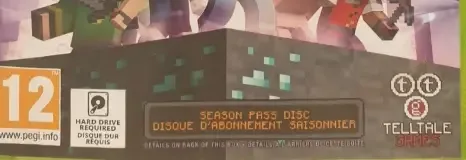 Minecraft: Story Mode, the USK square on its front