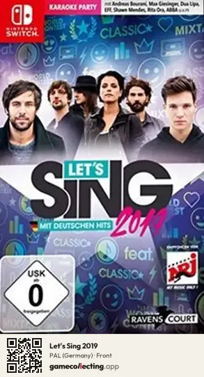 Let's Sing 2019 Nintendo Switch, Germany box front