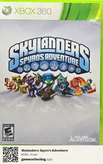 Skylanders: Spyro's Adventure Xbox 360, NTSC box front
