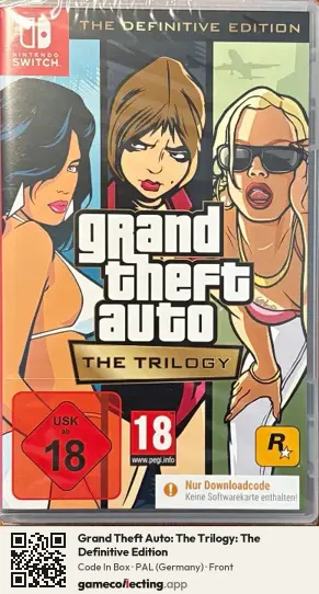 Grand Theft Auto: The Trilogy: The Definitive Edition Nintendo Switch, Germany box front