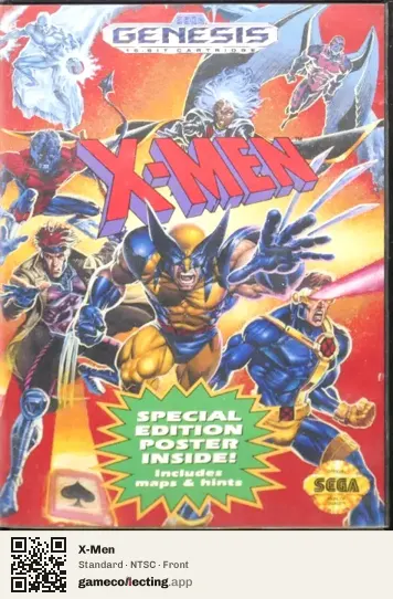 X-Men Sega Mega Drive / Genesis, NTSC box front