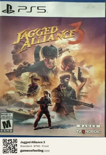 Jagged Alliance 3 PlayStation 5, NTSC box front