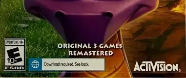 Spyro Reignited Trilogy, the ESRB box on its front