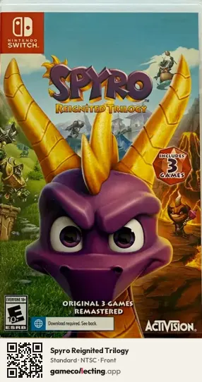 Spyro Reignited Trilogy Nintendo Switch, NTSC box front