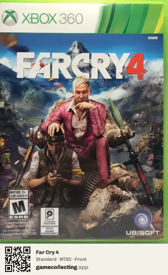 Far Cry 4 Xbox 360, NTSC box front