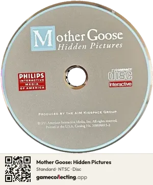 Mother Goose: Hidden Pictures Philips CD-i, NTSC disc