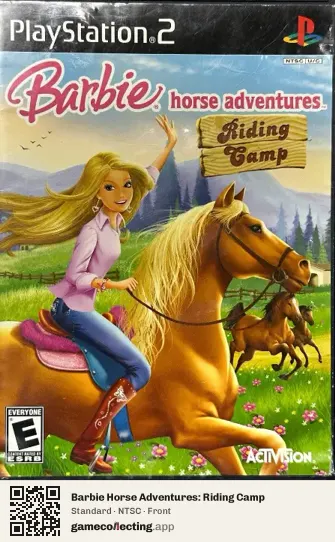Barbie Horse Adventures: Riding Camp PlayStation 2, NTSC box front