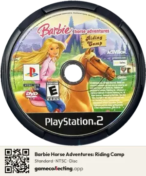 Barbie Horse Adventures: Riding Camp PlayStation 2, NTSC disc