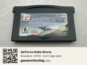 AirForce Delta Storm Game Boy Advance, NTSC cartridge label