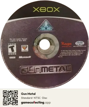 Gun Metal Xbox, NTSC disc