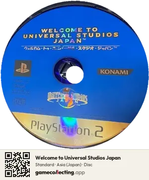 Welcome to Universal Studios Japan PlayStation 2, Asia disc
