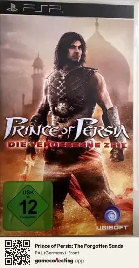 Prince of Persia: The Forgotten Sands PlayStation Portable, Germany box front
