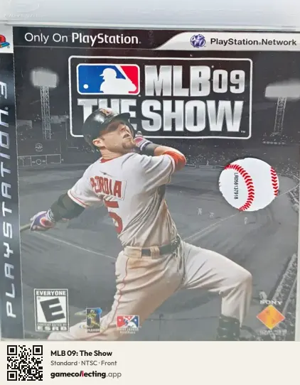 MLB 09: The Show PlayStation 3, NTSC box front