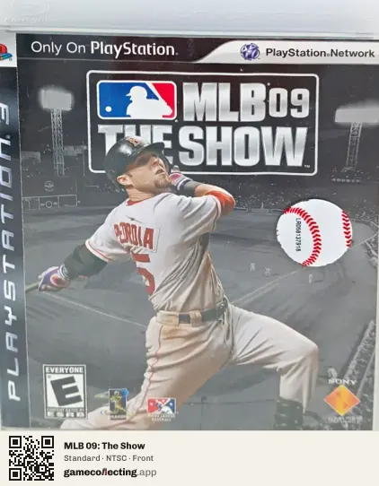 MLB 09: The Show PlayStation 3, NTSC box front