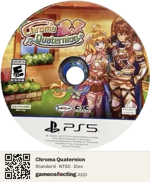 Chroma Quaternion PlayStation 5, NTSC disc