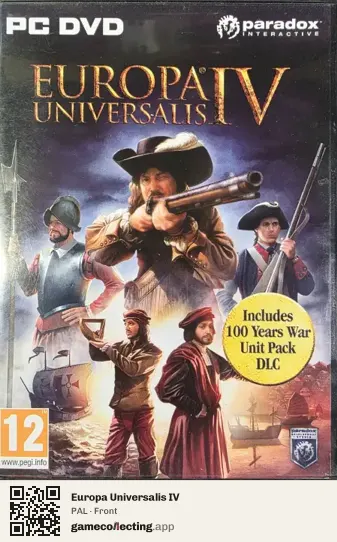Europa Universalis IV Computer, PAL box front
