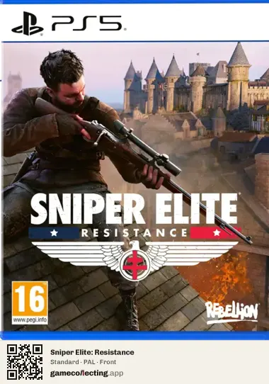 Sniper Elite: Resistance PlayStation 5, PAL box front