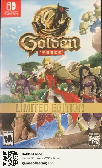 Golden Force Nintendo Switch, NTSC box front