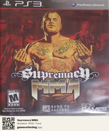 Supremacy MMA PlayStation 3, NTSC box front