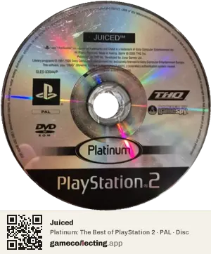 Juiced PlayStation 2, PAL disc