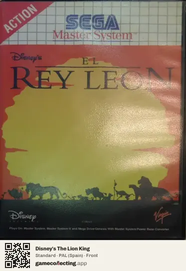 Disney's The Lion King Sega Master System, Spain box front
