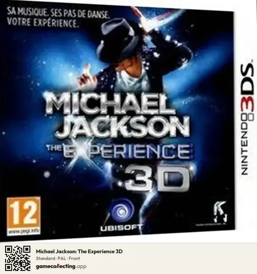 Michael Jackson: The Experience 3D Nintendo 3DS, PAL box front