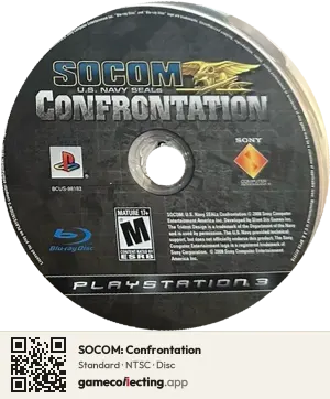 SOCOM: Confrontation PlayStation 3, NTSC disc