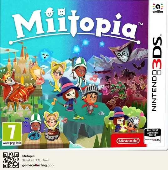 Miitopia Nintendo 3DS, PAL box front