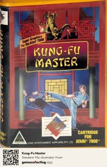 Kung-Fu Master Atari 7800, Australia box front