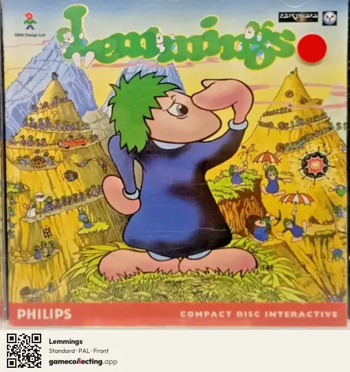 Lemmings Philips CD-i, PAL box front