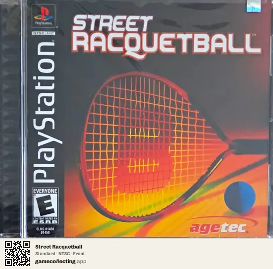 Street Racquetball PlayStation, NTSC box front