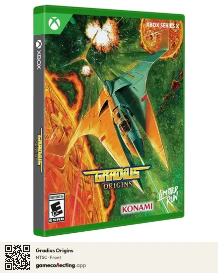 Gradius Origins Xbox Series X, NTSC box front