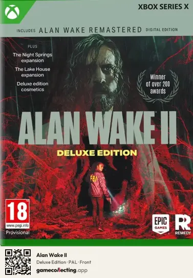 Alan Wake II Xbox Series X, PAL box front