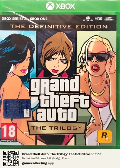 Grand Theft Auto: The Trilogy: The Definitive Edition Xbox Series X, Italy box front