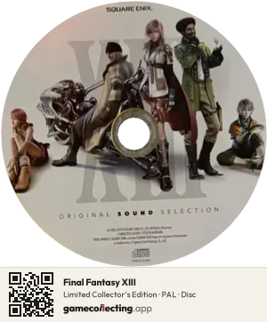 Final Fantasy XIII Xbox 360, PAL disc