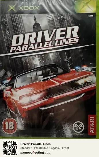 Driver: Parallel Lines Xbox, United Kingdom box front