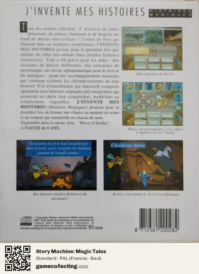 Story Machine: Magic Tales Philips CD-i, France box back