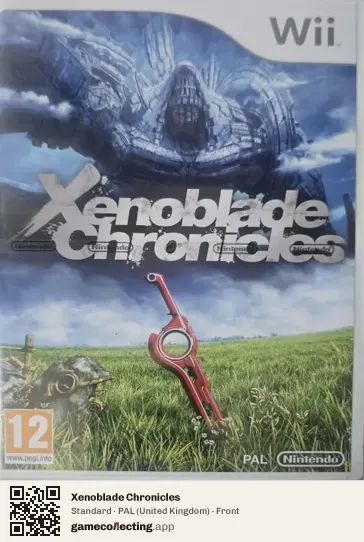 Xenoblade Chronicles Nintendo Wii, United Kingdom box front