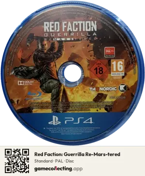 Red Faction: Guerrilla Re-Mars-tered PlayStation 4, PAL disc