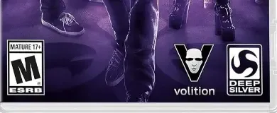 Saints Row: The Third, the ESRB box on its front