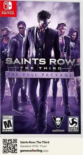 Saints Row: The Third Nintendo Switch, NTSC box front