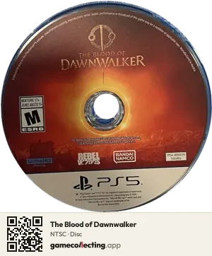 The Blood of Dawnwalker PlayStation 5, NTSC disc