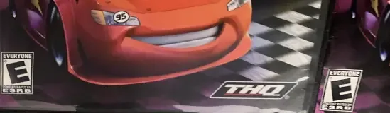 Cars Race-O-Rama, the ESRB box on its front