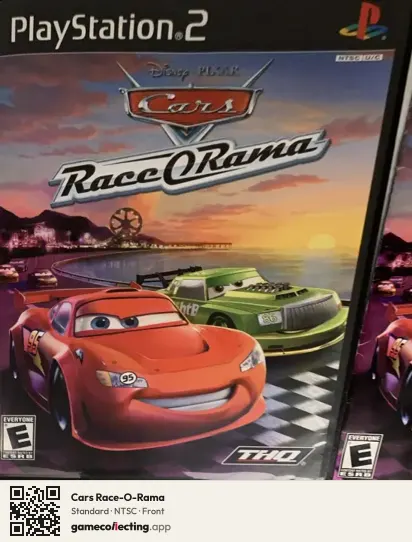 Cars Race-O-Rama PlayStation 2, NTSC box front