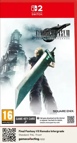 Final Fantasy VII Remake Intergrade Nintendo Switch 2, PAL box front