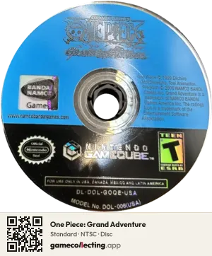 One Piece: Grand Adventure Nintendo GameCube, NTSC disc