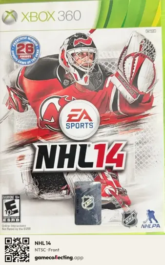 NHL 14 Xbox 360, NTSC box front