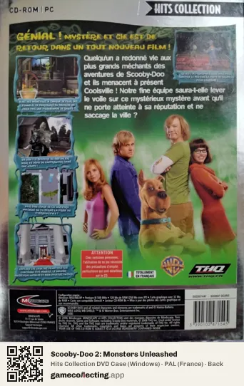 Scooby-Doo 2: Monsters Unleashed Computer, France box back