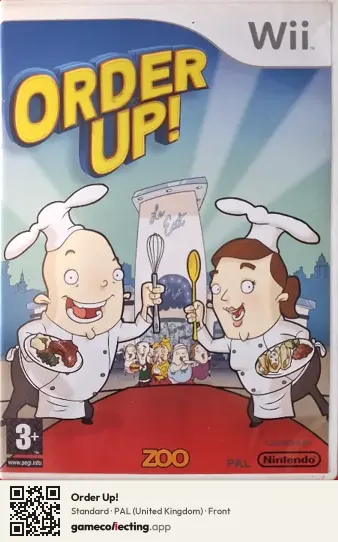 Order Up! Nintendo Wii, United Kingdom box front