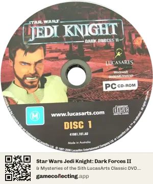 Star Wars Jedi Knight: Dark Forces II Computer, Australia disc